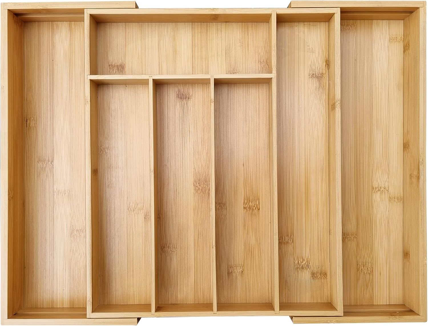 Organizador De Cajones De Cocina Bambú