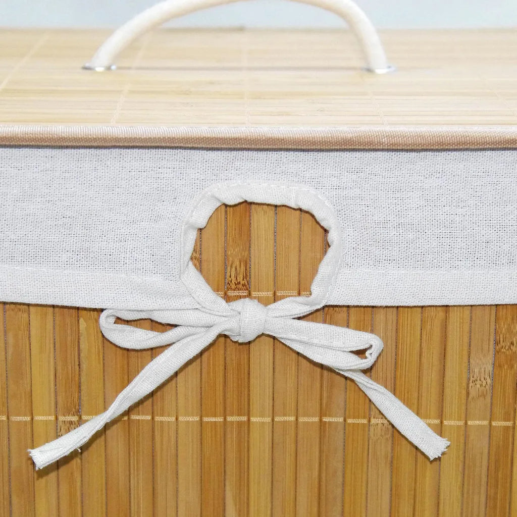 Canasto Para Ropa Bambú